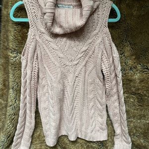 American Rag Open shoulder scoop neck sweater